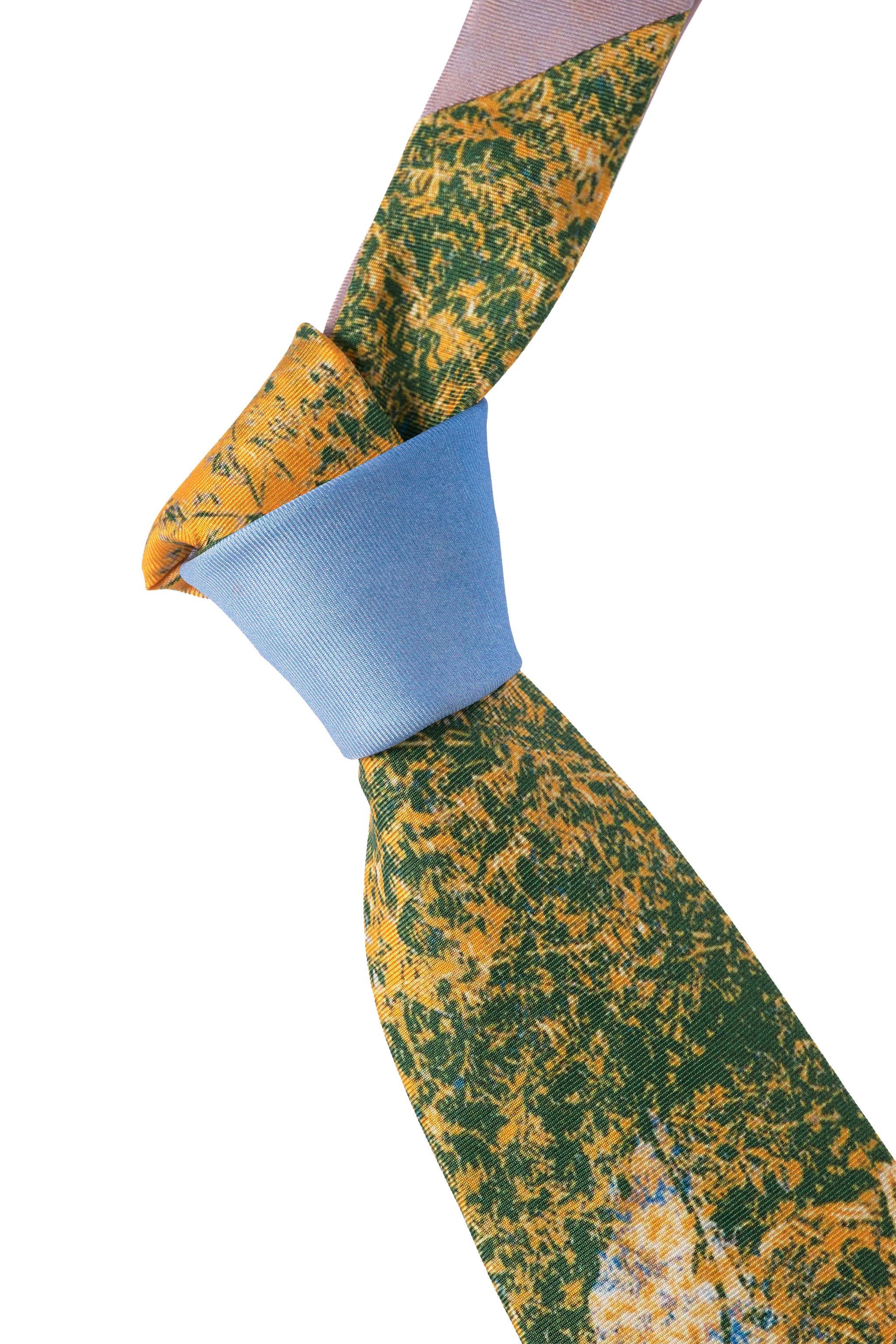 Мужские аксессуары Zara 100% SILK CAR PRINT TIE — фото 2