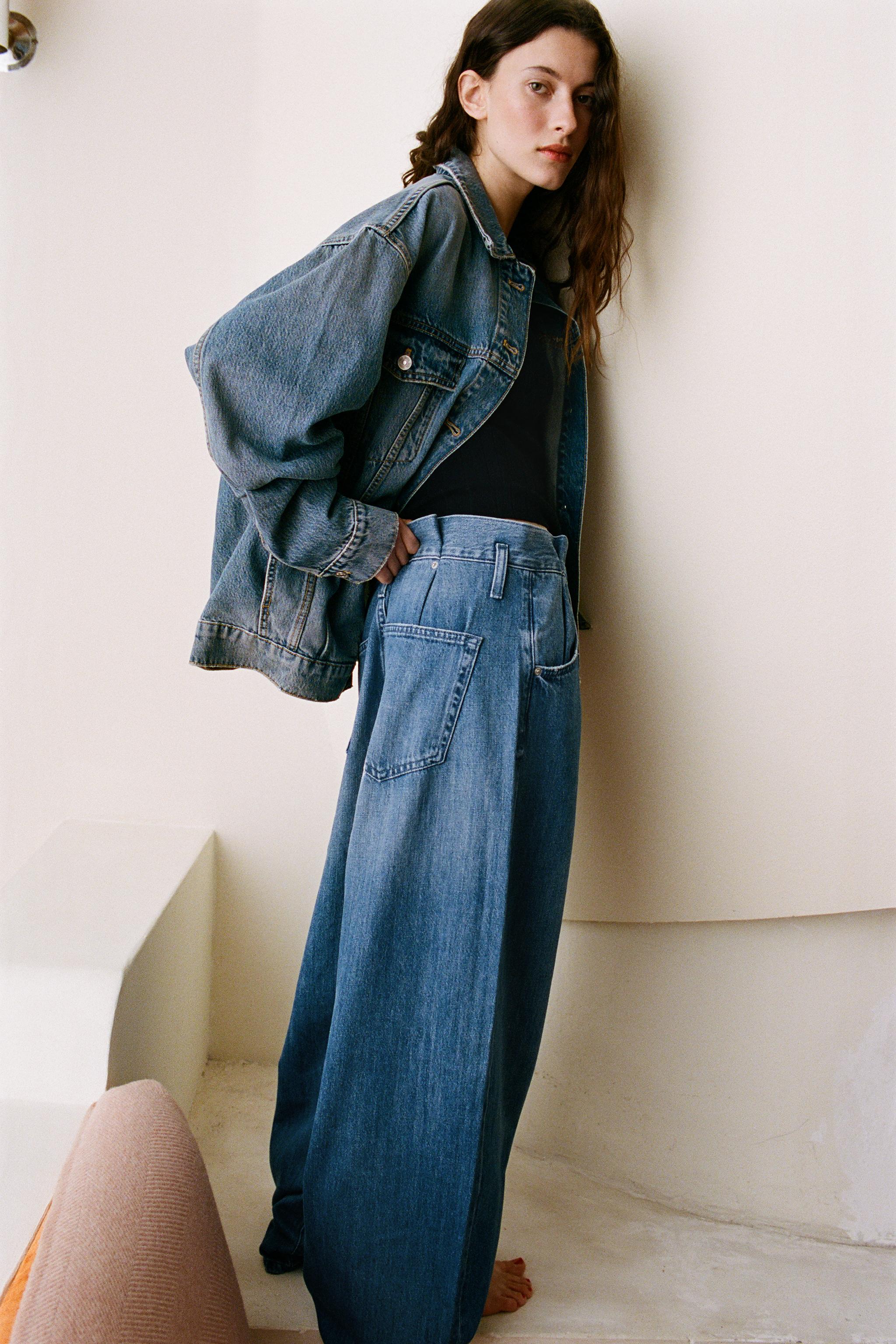 まちゃりゃん HIP FLAP DENIM PANTS 2776P Wide Leg Jeans | Low & High Waist Wide Jeans | Derek Lam