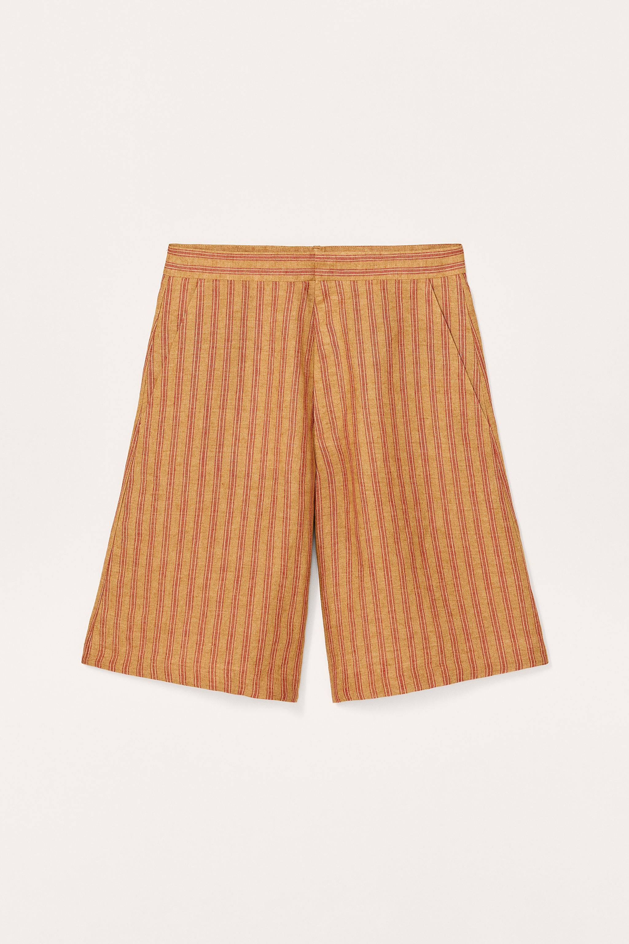 【2plan】Lux stripe bermuda slacks 2PLAN