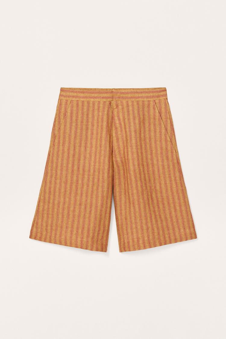 STRIPED LINEN SHORTS LIMITED EDITION