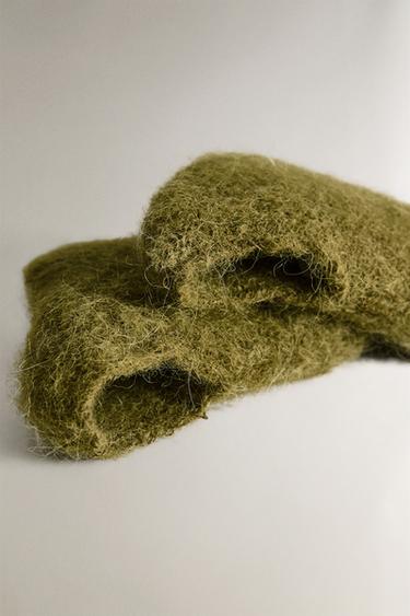 ALPACA BABY BOOTIES - Green by Zara - Image 2