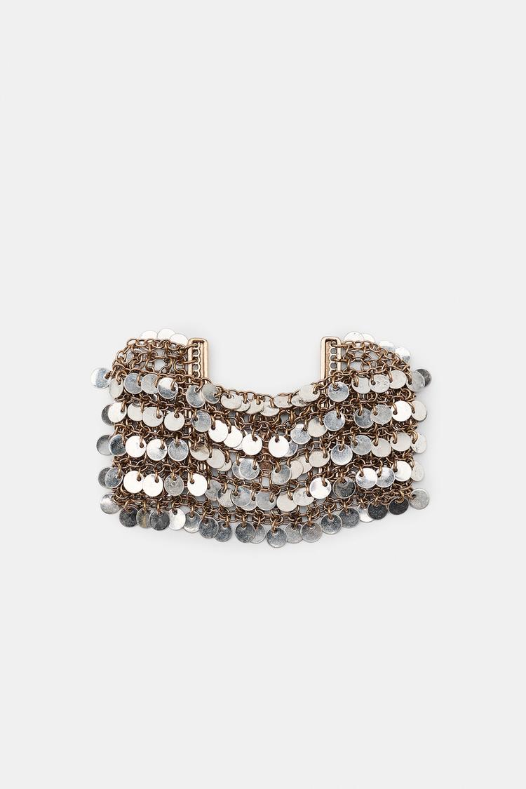 Pulsera de lentejuelas de contraste 3