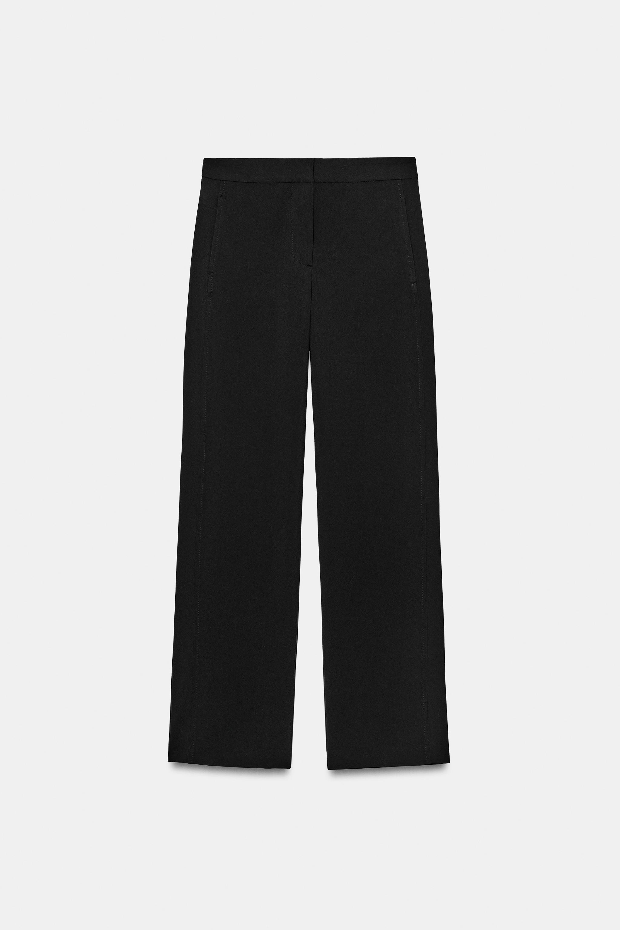 MID-RISE STRAIGHT-LEG PANTS
