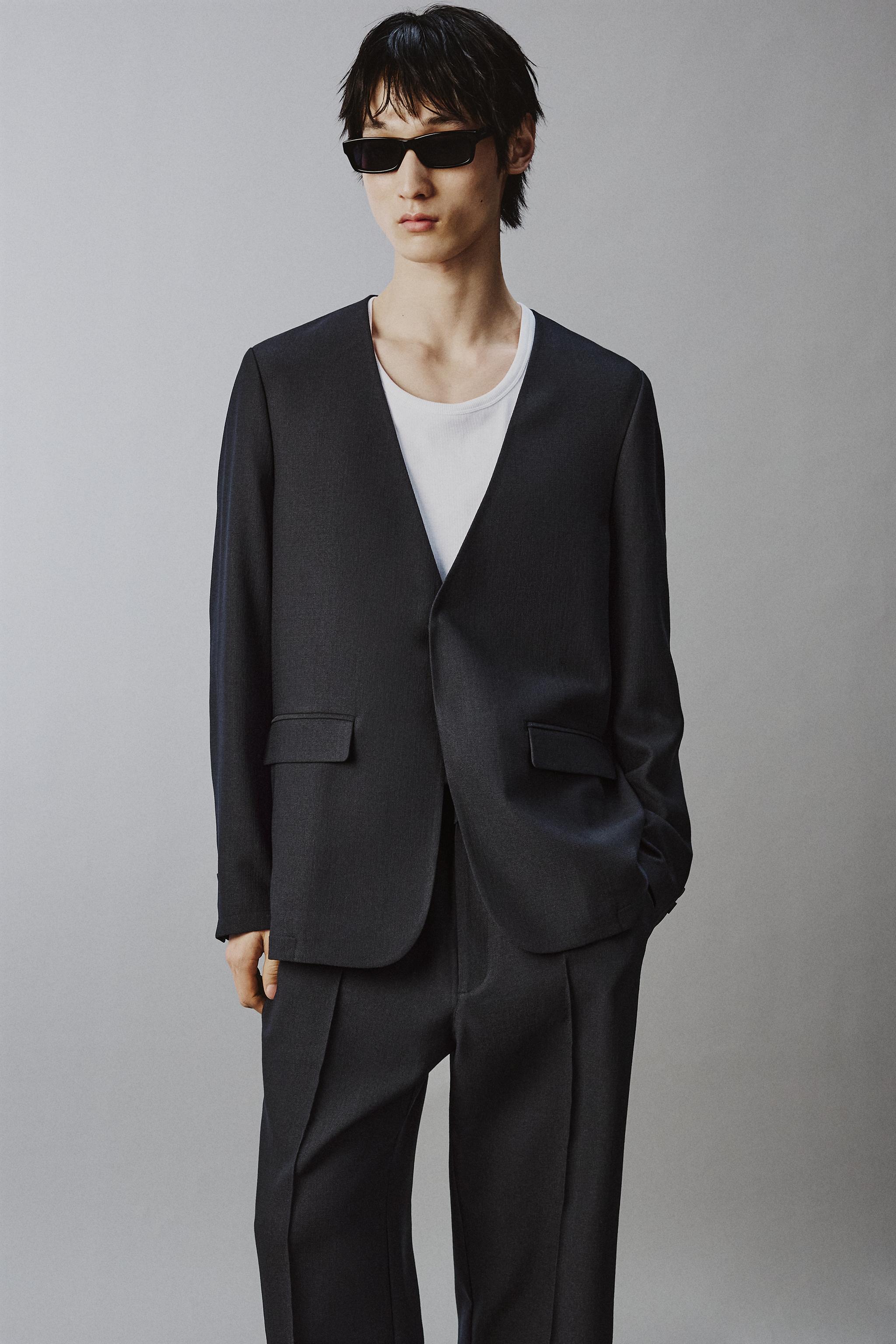 リラックスフィットスーツパンツ - ダークアンソラジット | ZARA Japan