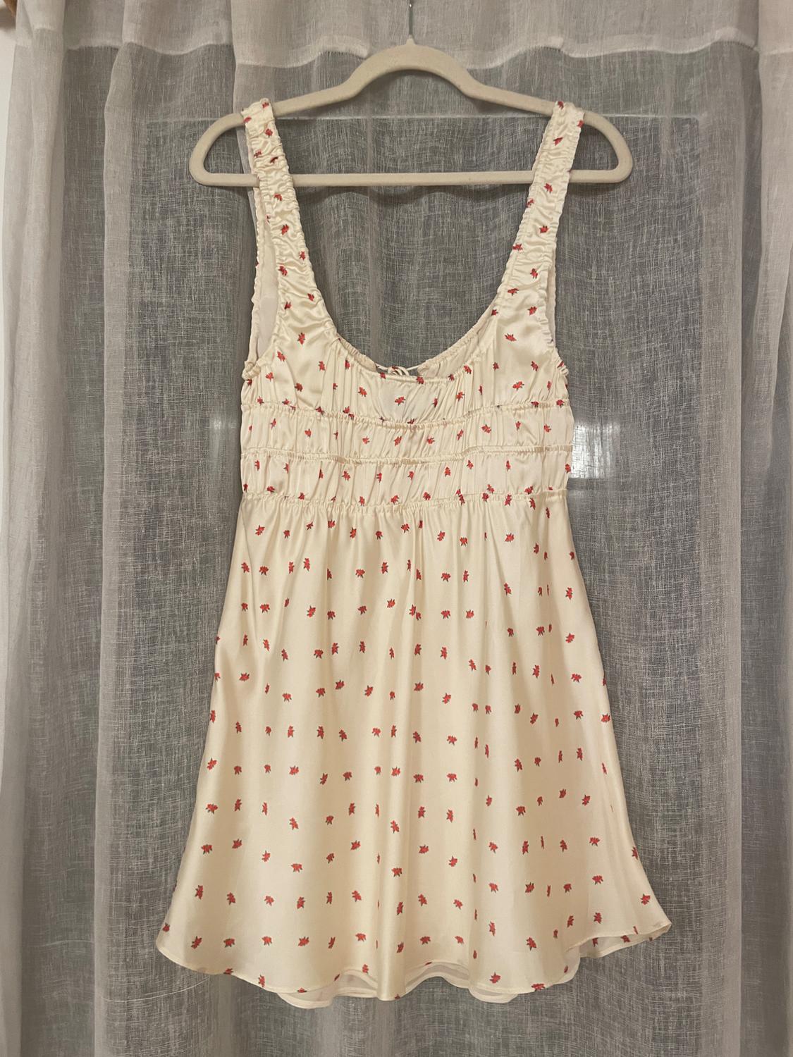 FLORAL SATIN DRESS - Image 2