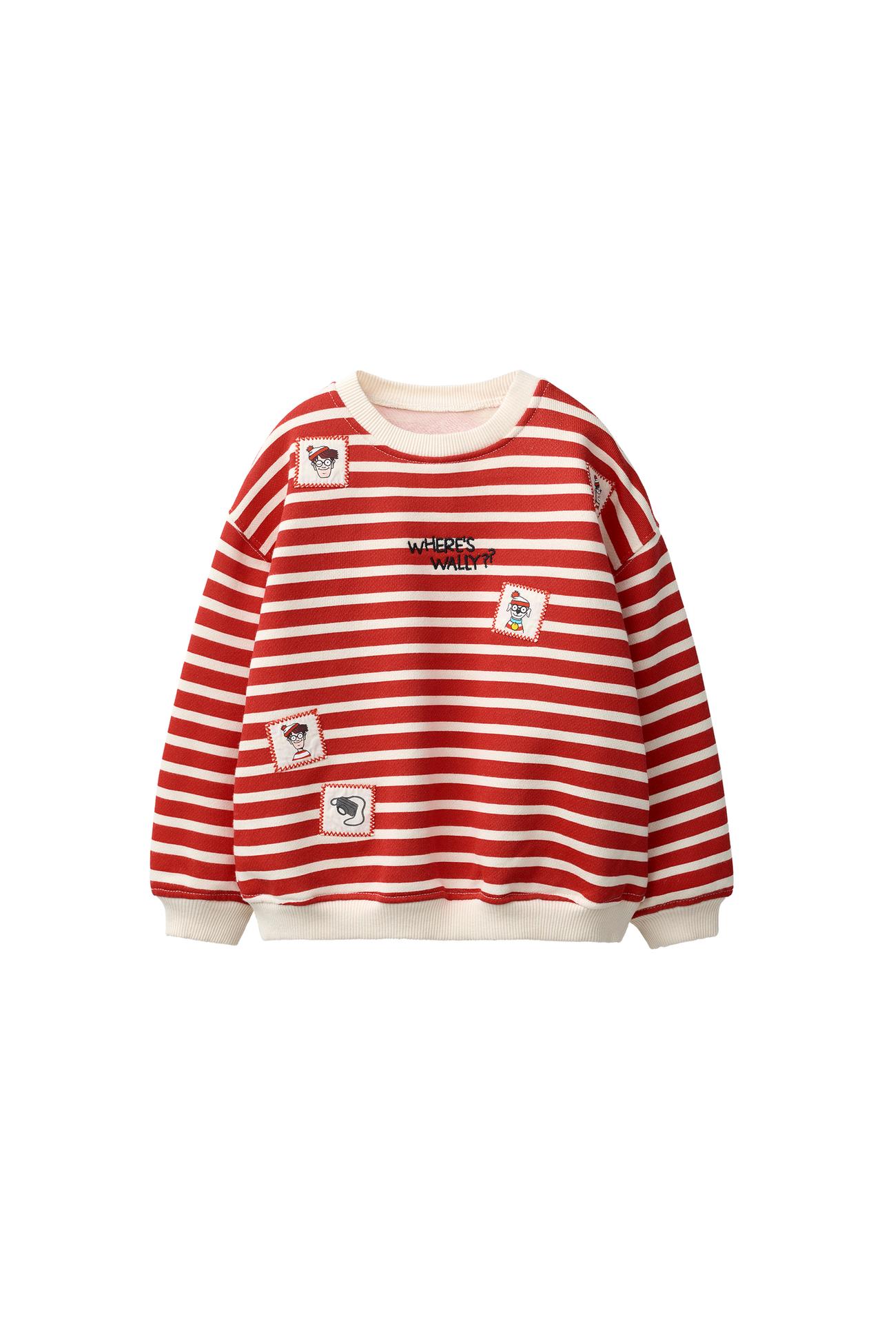 WHERE'S WALLY? ® DREAMWORKS STRIPE SWEATSHIRT