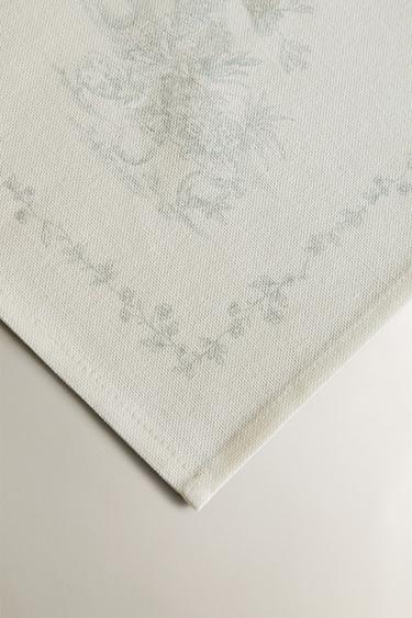 PACK OF COTTON TOILE NAPKIN (PACK OF 2) - Greenish by Zara - Image 2