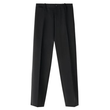 Zara 100% WOOL ORIGINS CHINO PANTS - Black