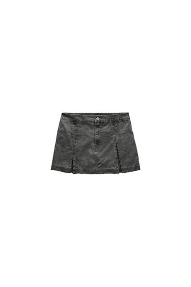 WAXED SKORT