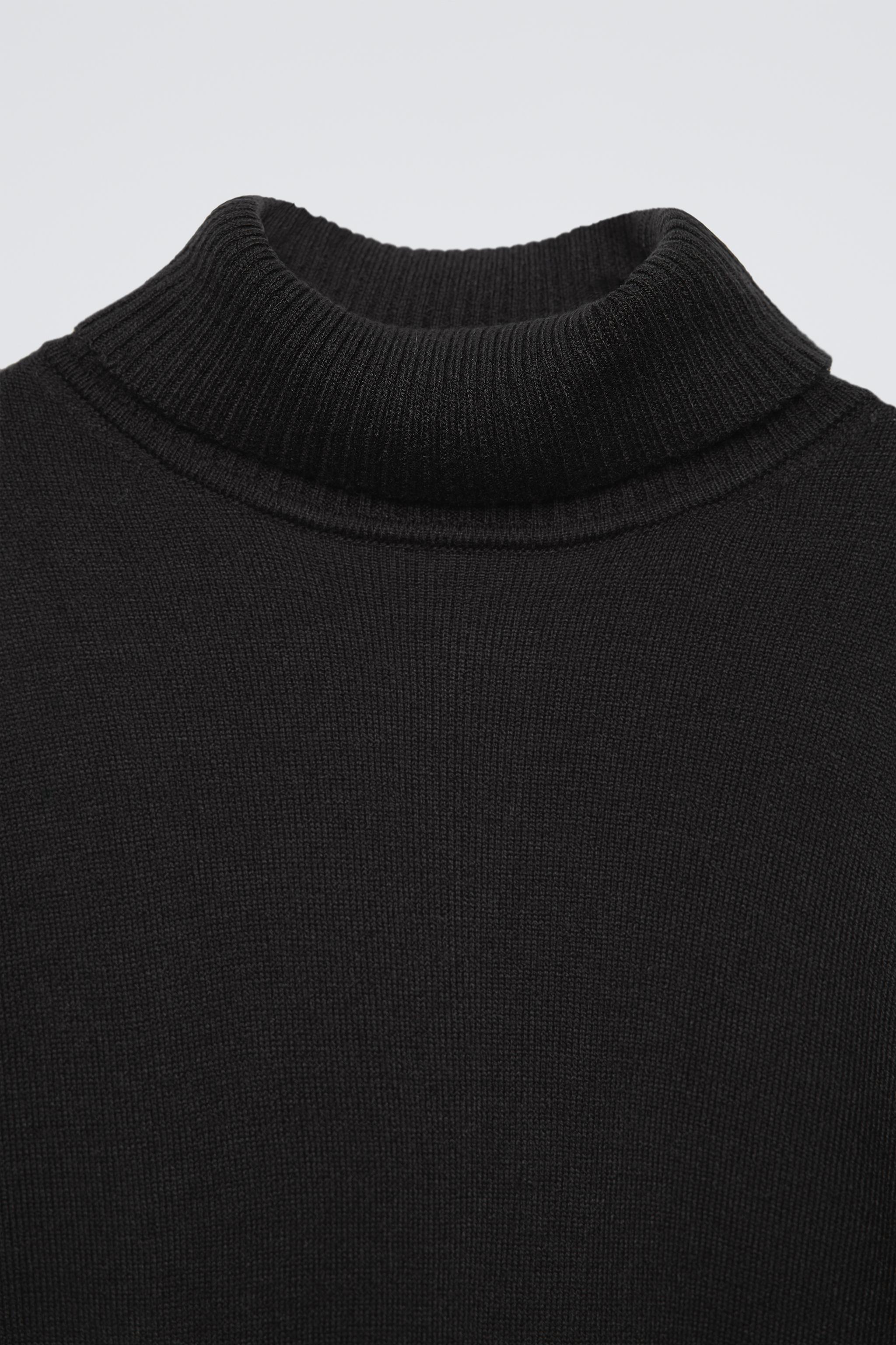 Black polo neck zara deals