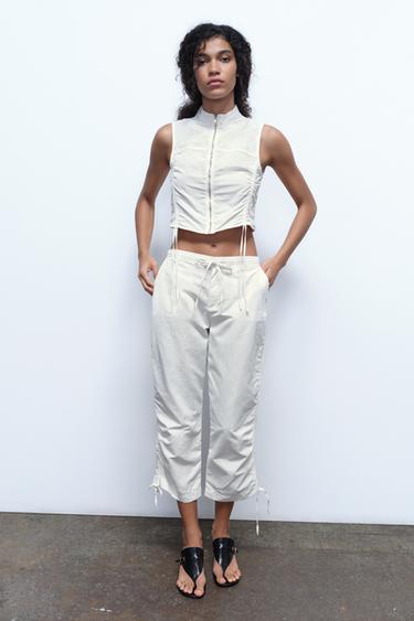 GILET PLIS - Blanc de Zara - Image 0