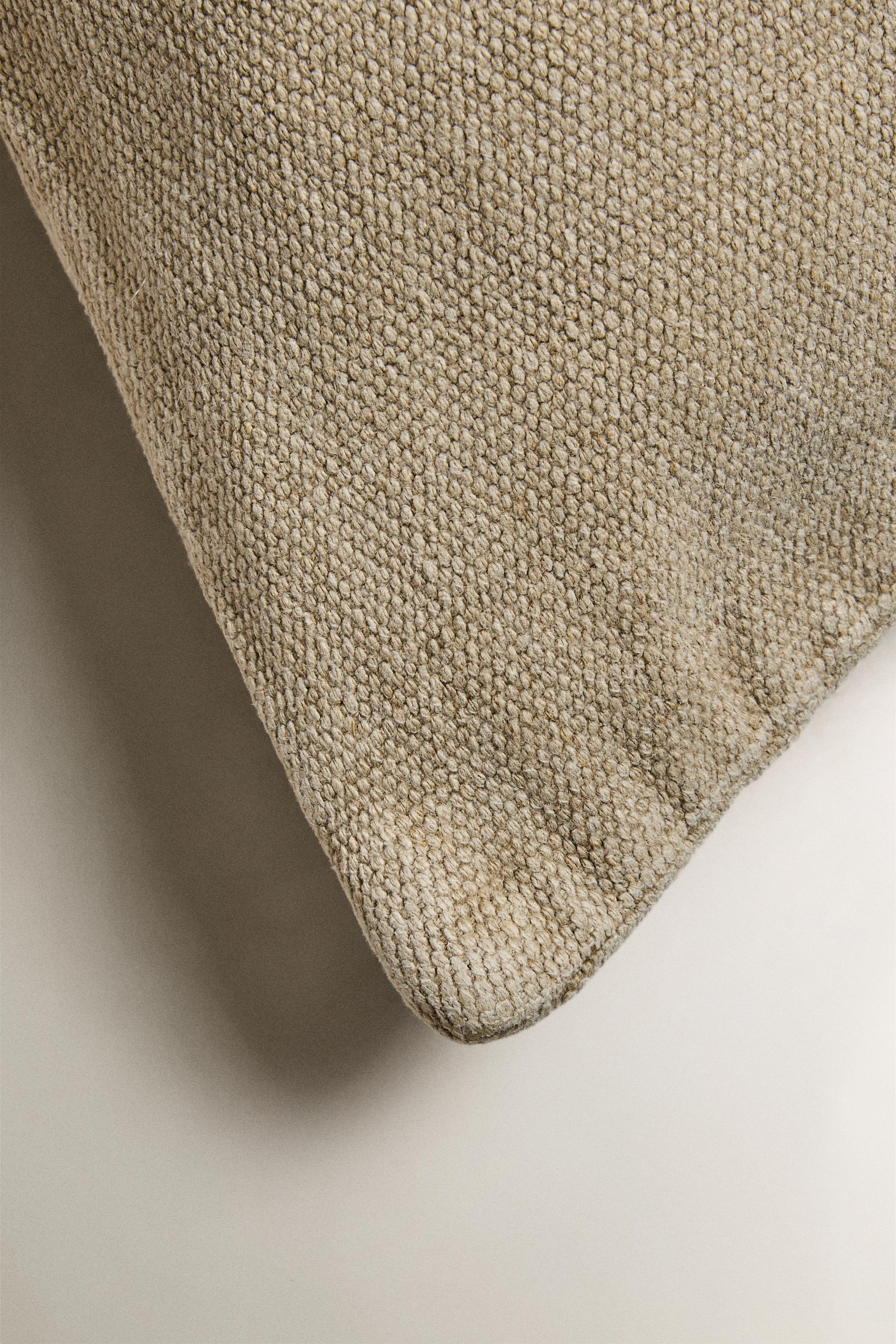 PLAIN LINEN THROW PILLOW COVER