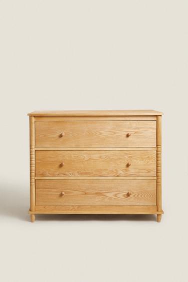 WOODEN CHEST OF DRAWERS - Світло-бежевий Zara