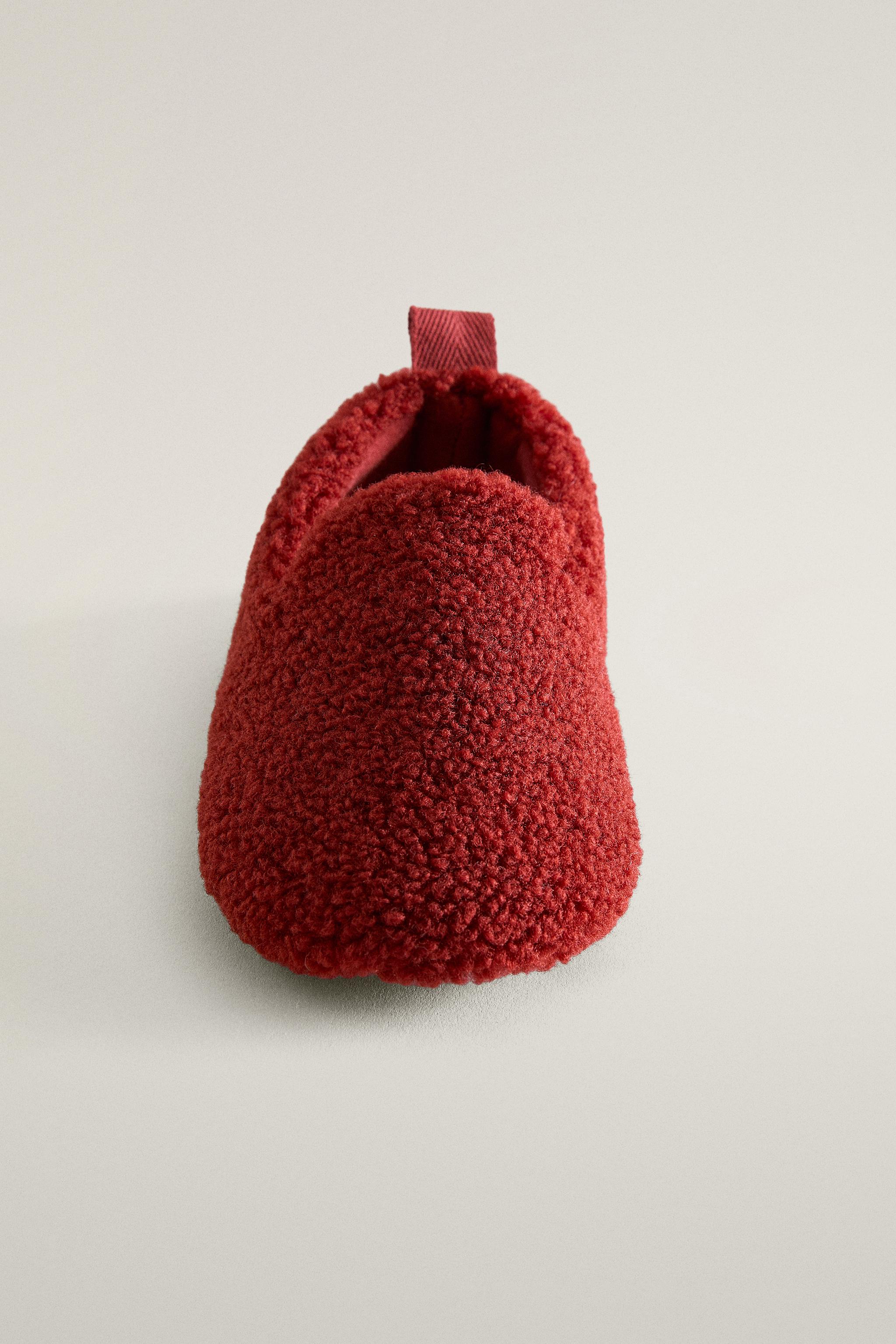 KIDS FAUX SHEARLING SLIPPERS