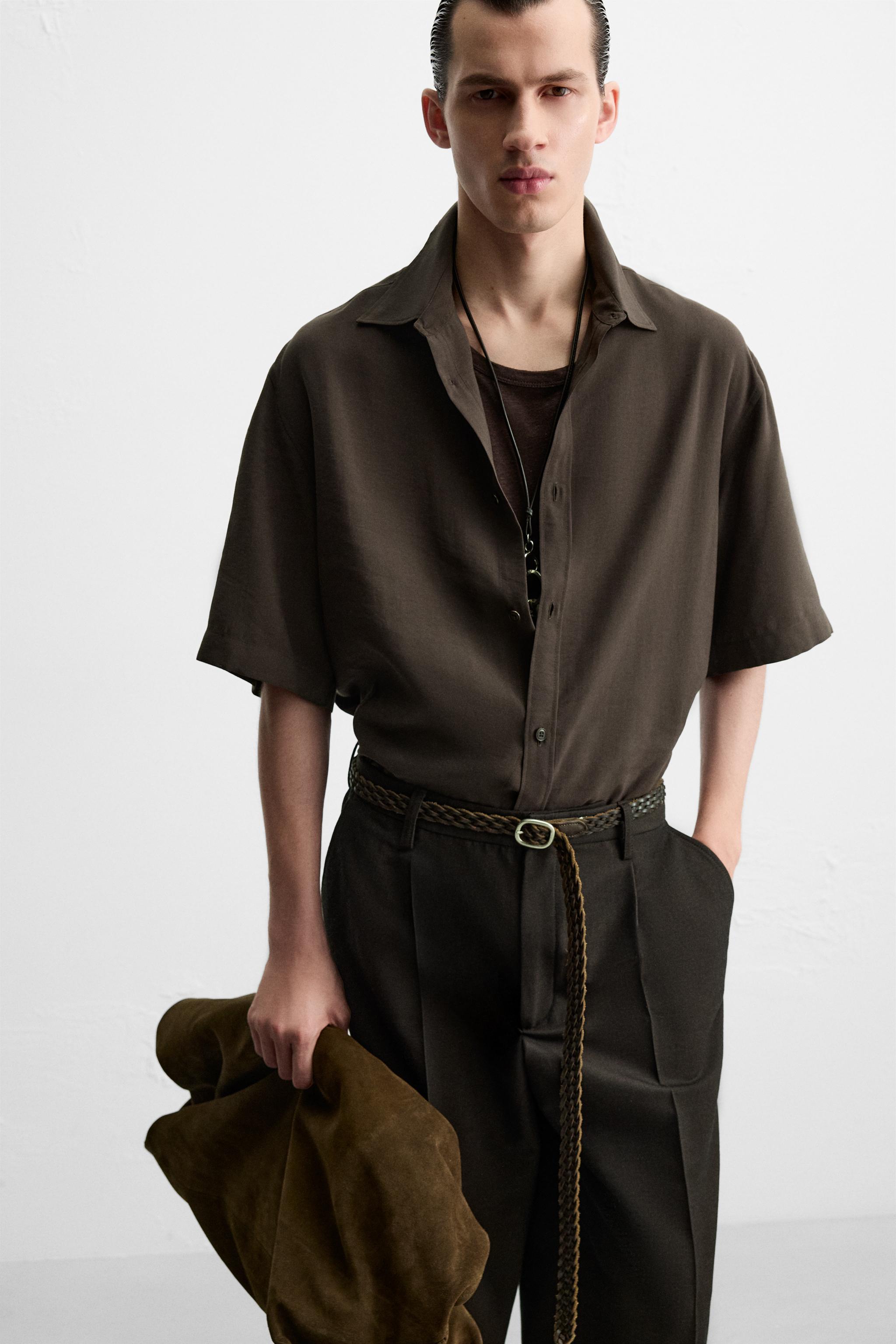 国内発送★ZARA★フルイドリラックスフィットシャツ リラックスフィットフルイドシャツ - ホワイト | ZARA Japan / 日本