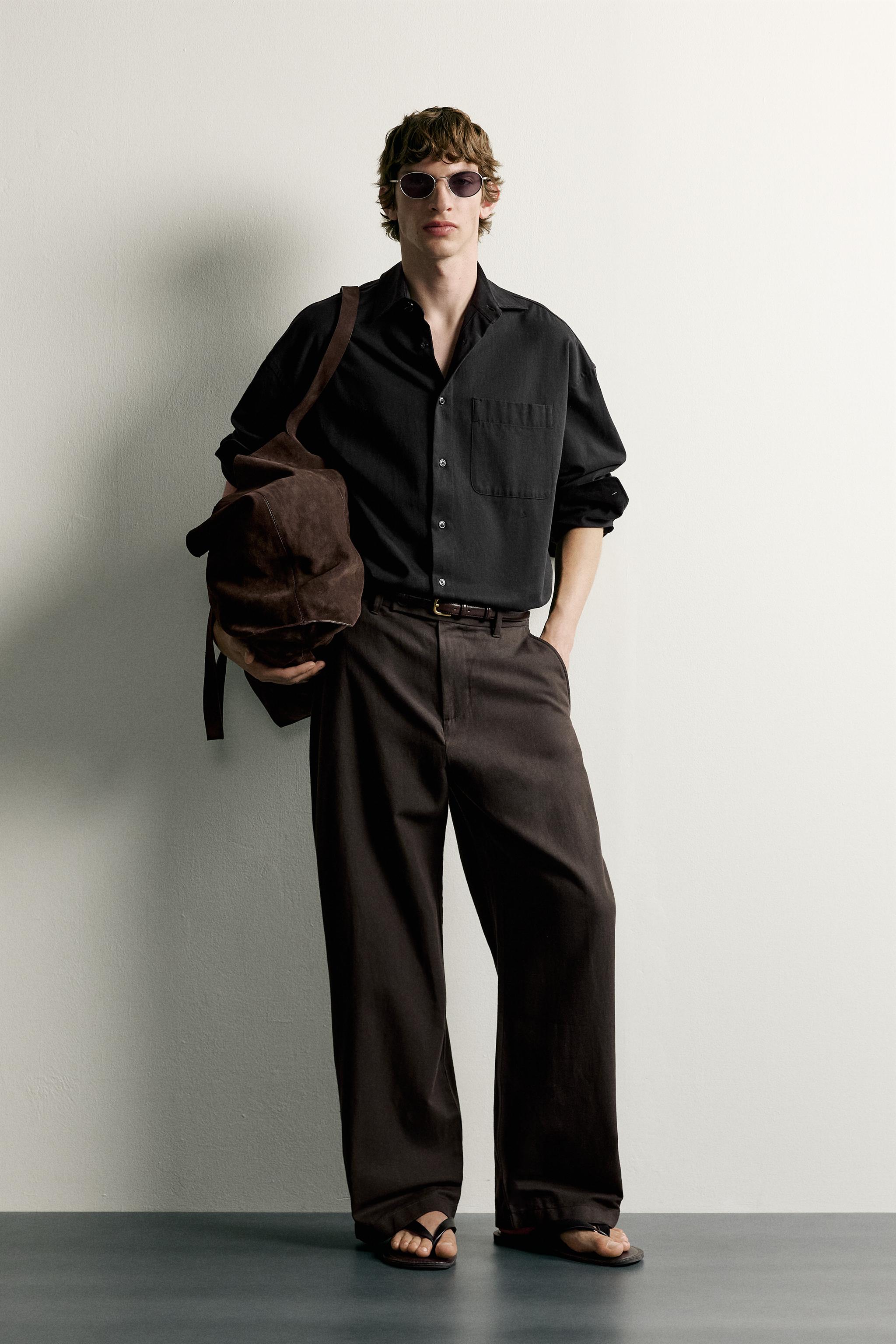 BARREL-FIT PANTS