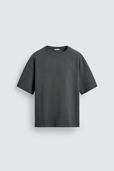 СВІТШОТ RELAXED FIT З ІНТЕРЛОКУ - Синій/сірий Zara