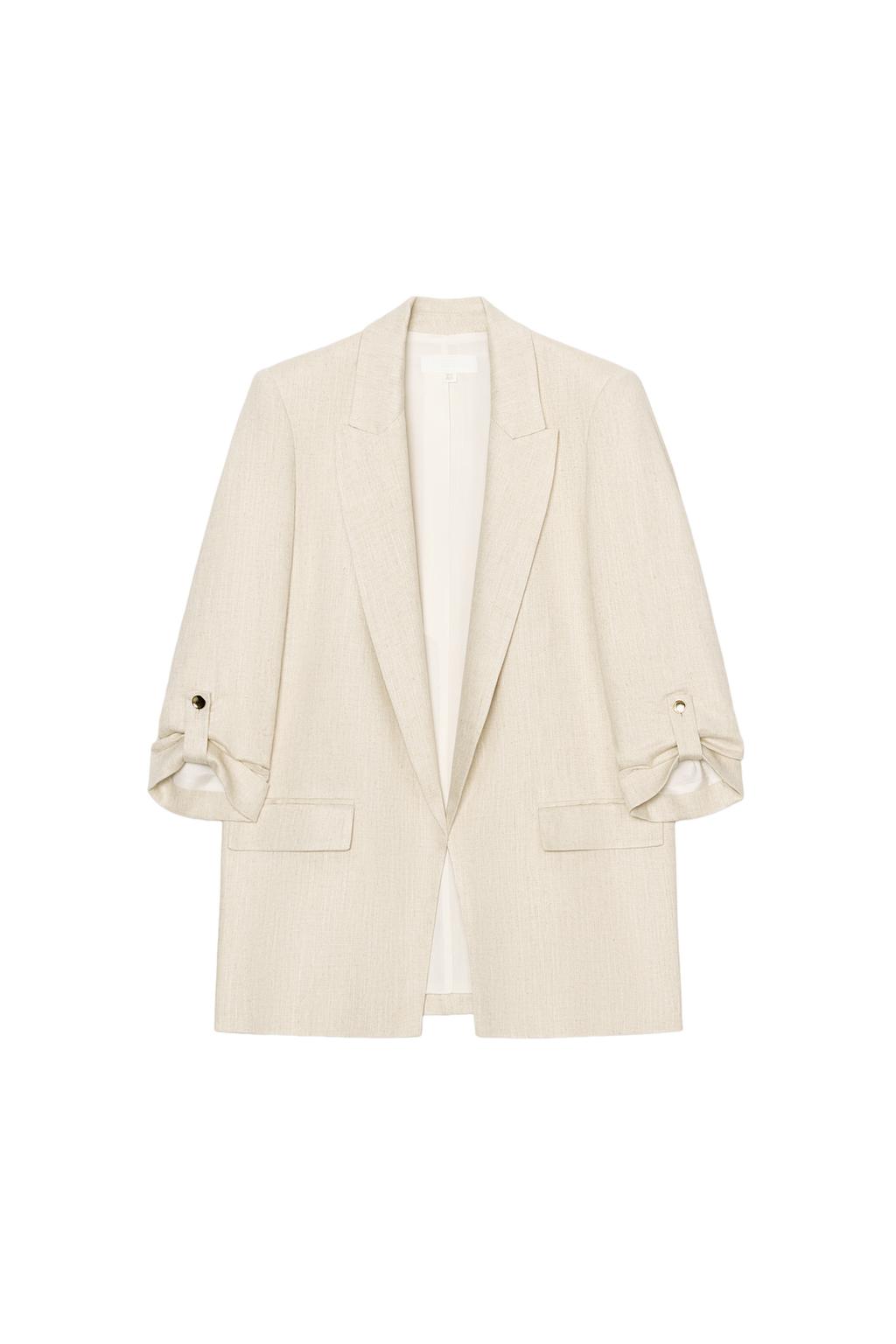 OPEN BLAZER WITH ROLLED-UP SLEEVES - image 3