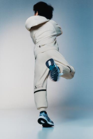 SPORTY INTERLOCK JOGGING TROUSERS - Ecru by Zara - Image 5