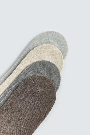 PACK OF 4 NO-SHOW SOCKS - various by Zara - Image 1