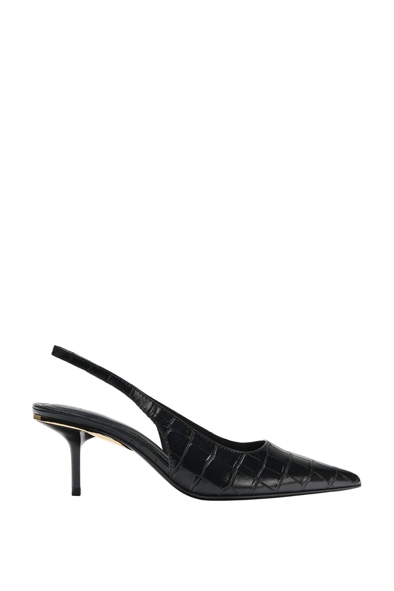 TEXTURED SLINGBACK SHOES