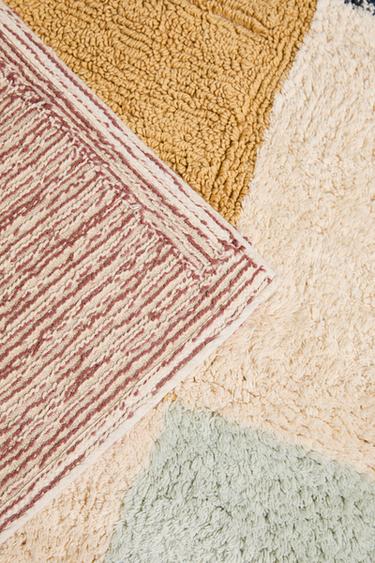 TAPIS ENFANT COTON PATCHWORK - Beige clair de Zara - Image 4