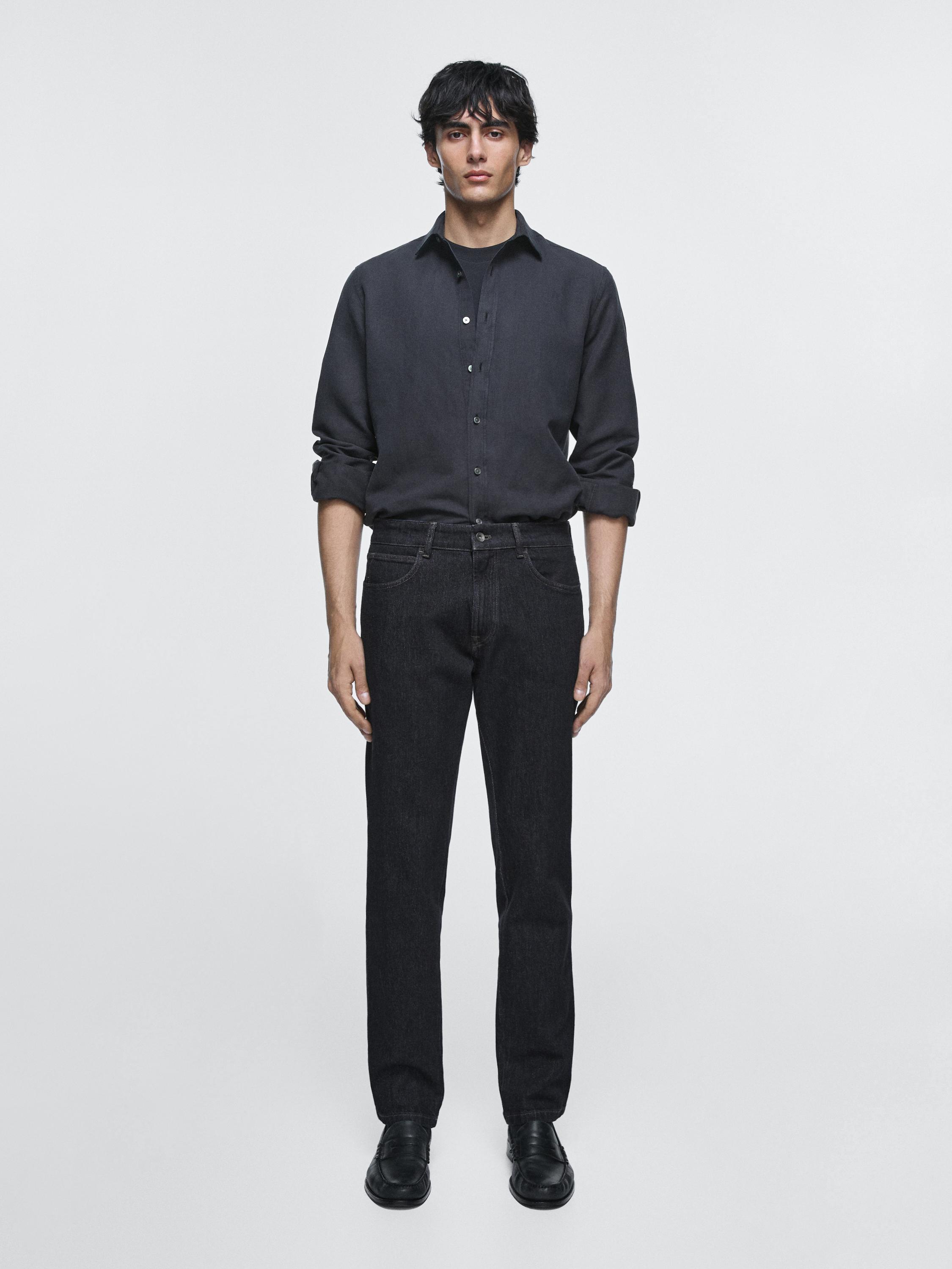 Jean tapered désencollé