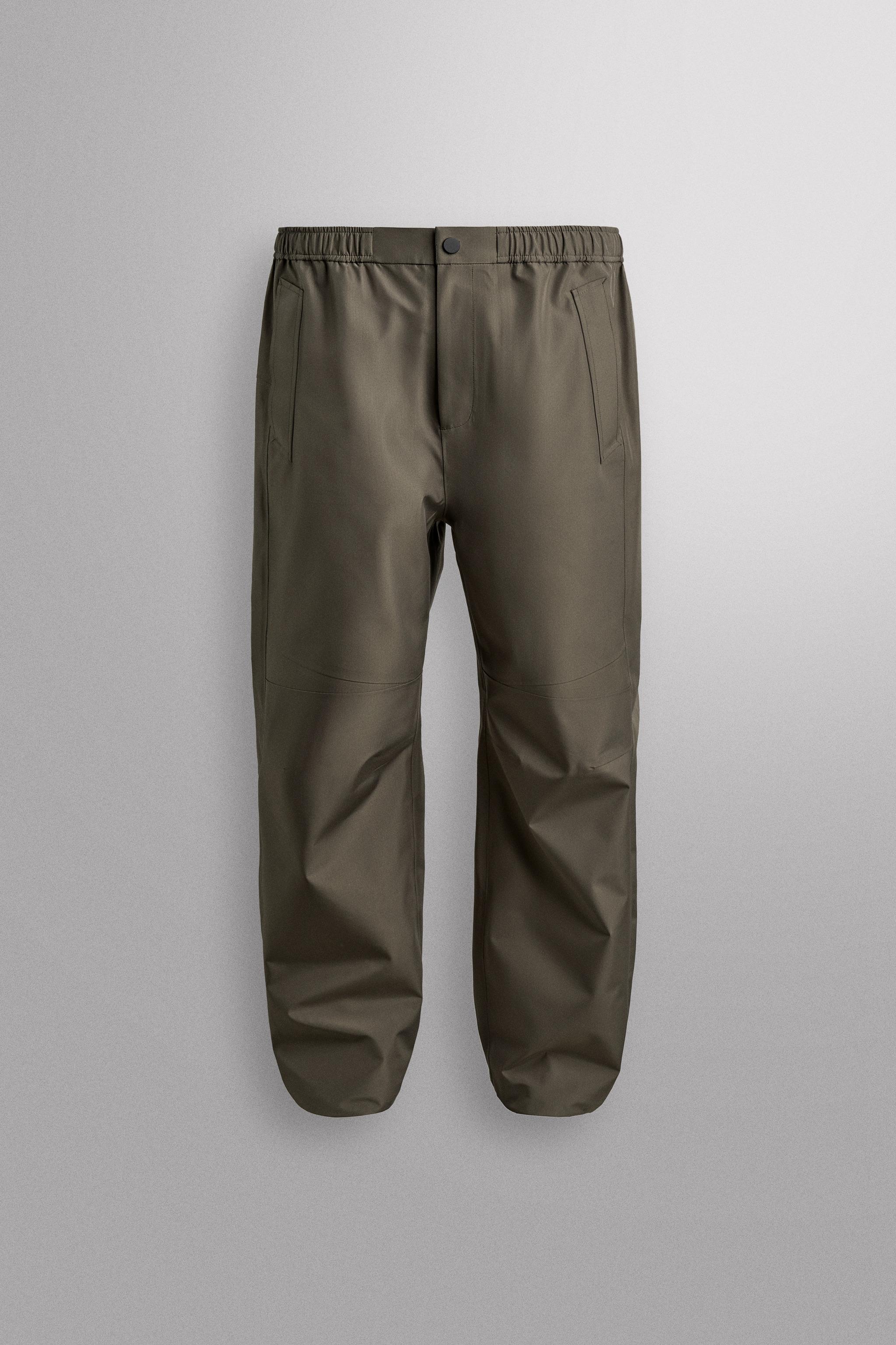 AARON LEVINE X ZARA TECHNICAL SHELL PANTS - Dark green | ZARA