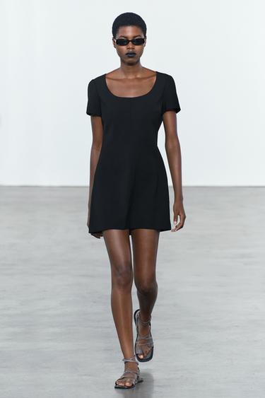 ZW COLLECTION SHORT DRESS - Black by Zara