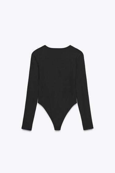 BASIC-BODY AUS POLYAMID - Schwarz von Zara