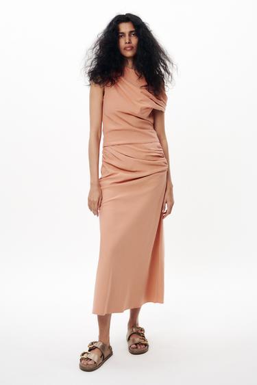 TOP ASYMÉTRIQUE DRAPÉ - Tuile de Zara - Image 0