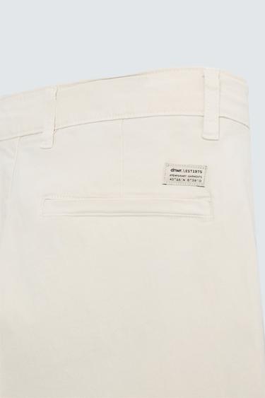PANTALON CHINO SKINNY - Écru de Zara - Image 8