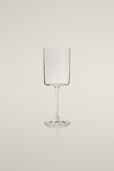 STRAIGHT CRYSTALLINE WINE GLASS - Transparent by Zara
