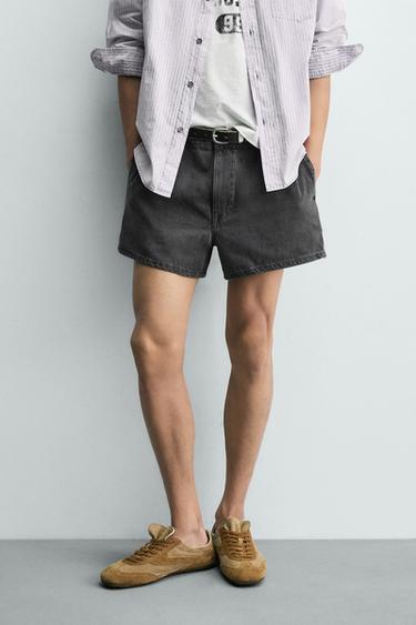 MINI SHORTS DENIM - Carbón de Zara