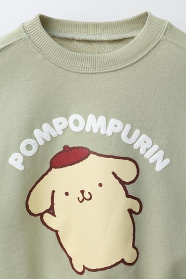 POMPOMPOURIN © SANRIO PRINTED SWEATSHIRT - Light green by Zara - Image 2