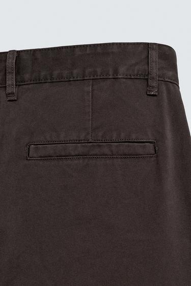 TWILL CARGO TROUSERS - Chocolate by Zara - Image 8