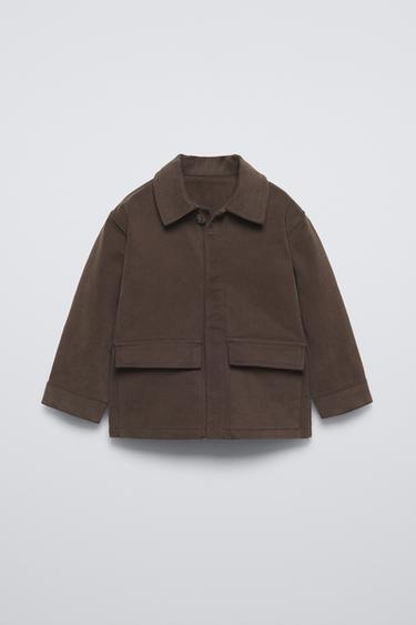 КУРТКА-РУБАШКА SOFT TOUCH — КОРИЧНЕВЫЙ от Zara — изображение 0