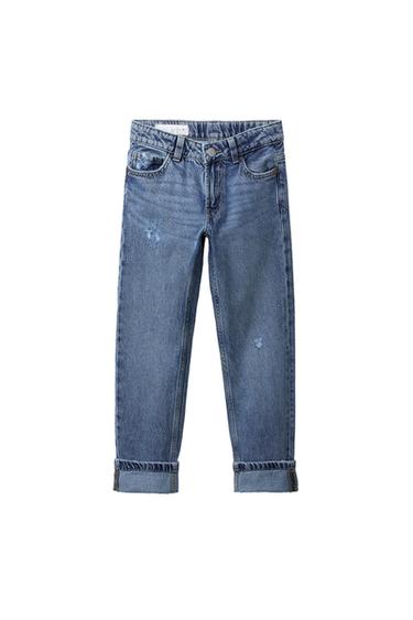 JEANS STRAIGHT ROTOS - Azul medio de Zara