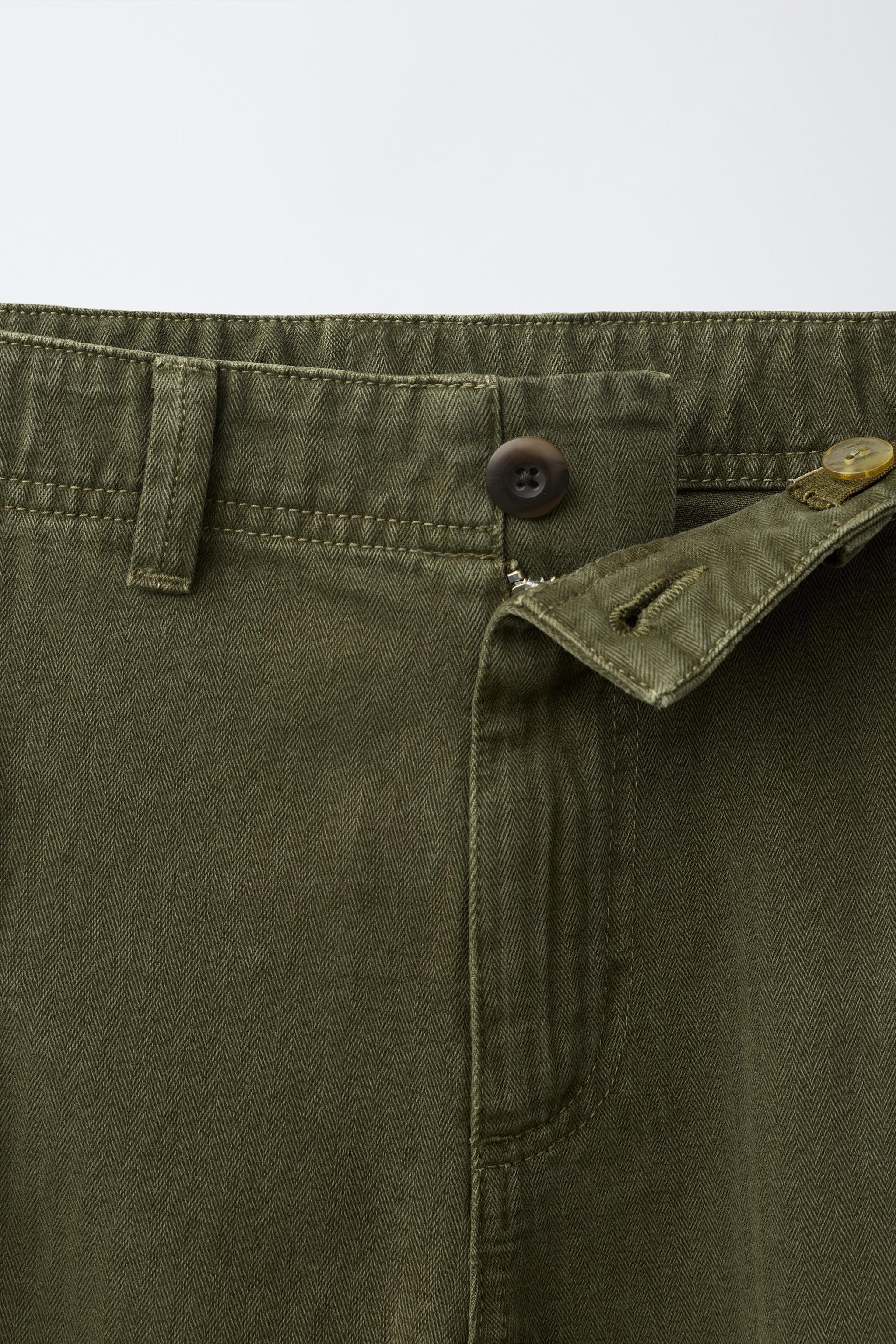 PANTALON CARGO EFFET USÉ
