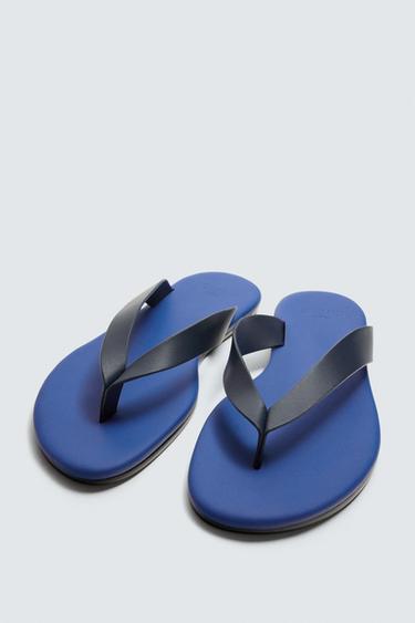 LEATHER LIMITED EDITION SANDALS - Bluish by Zara - Image 4