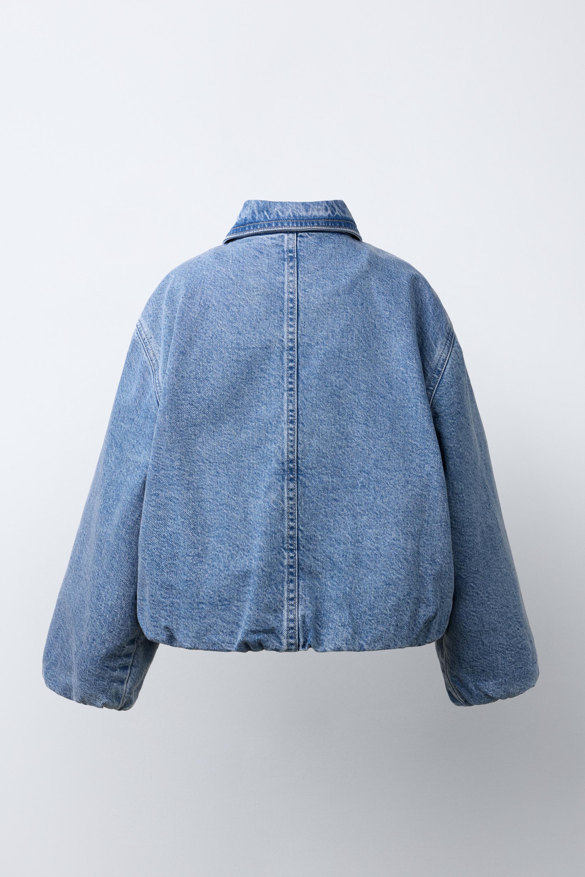 デニムボンバージャケット - ブルー | ZARA Japan / 日本