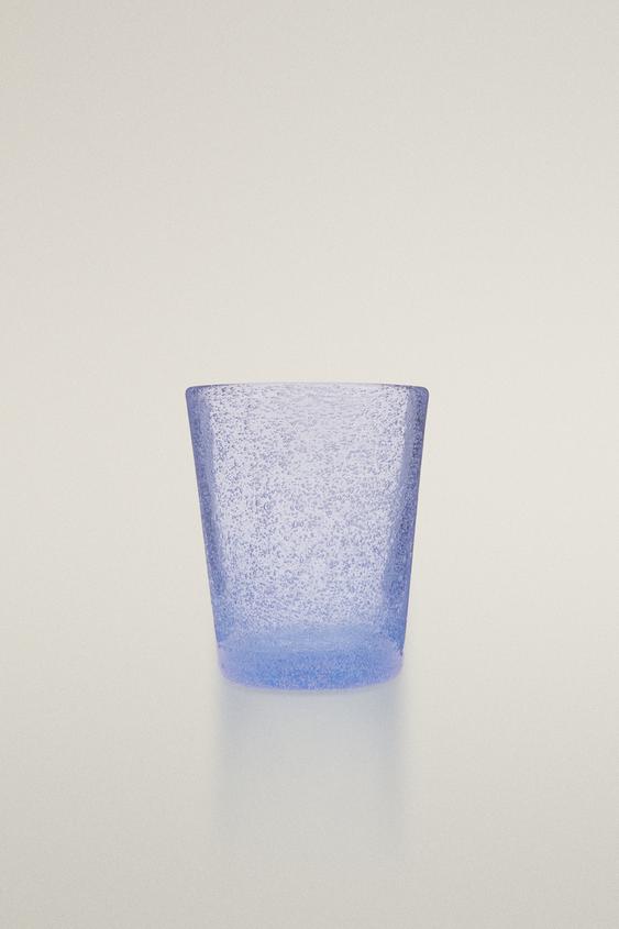 BUBBLE-EFFECT GLASS TUMBLER - Blue by Zara - Image 0
