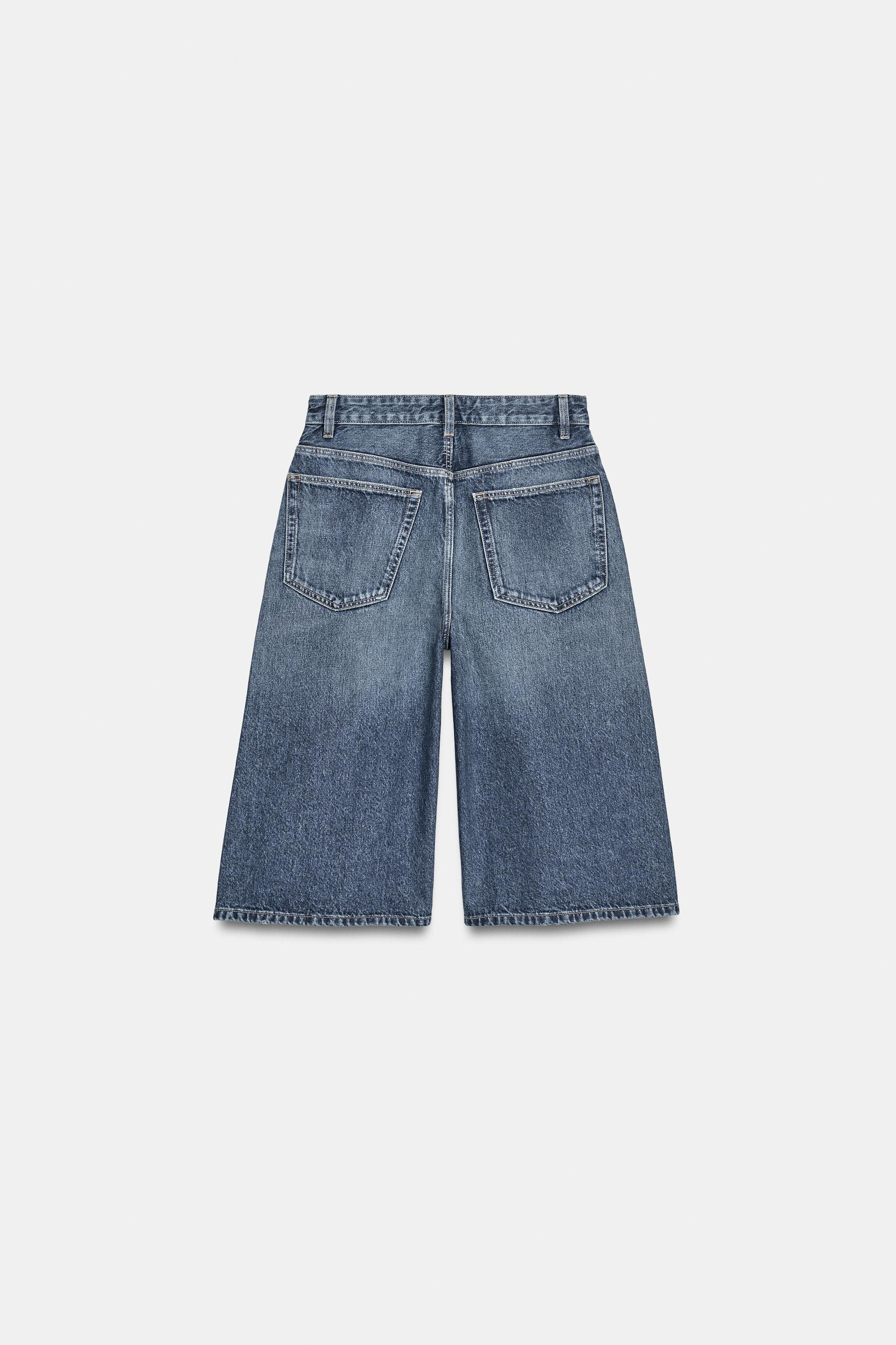 TRF MID-RISE DENIM JORTS SHORTS