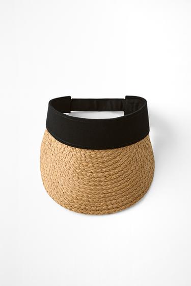 CONTRAST STRAP HEADBAND VISOR — Light beige 1