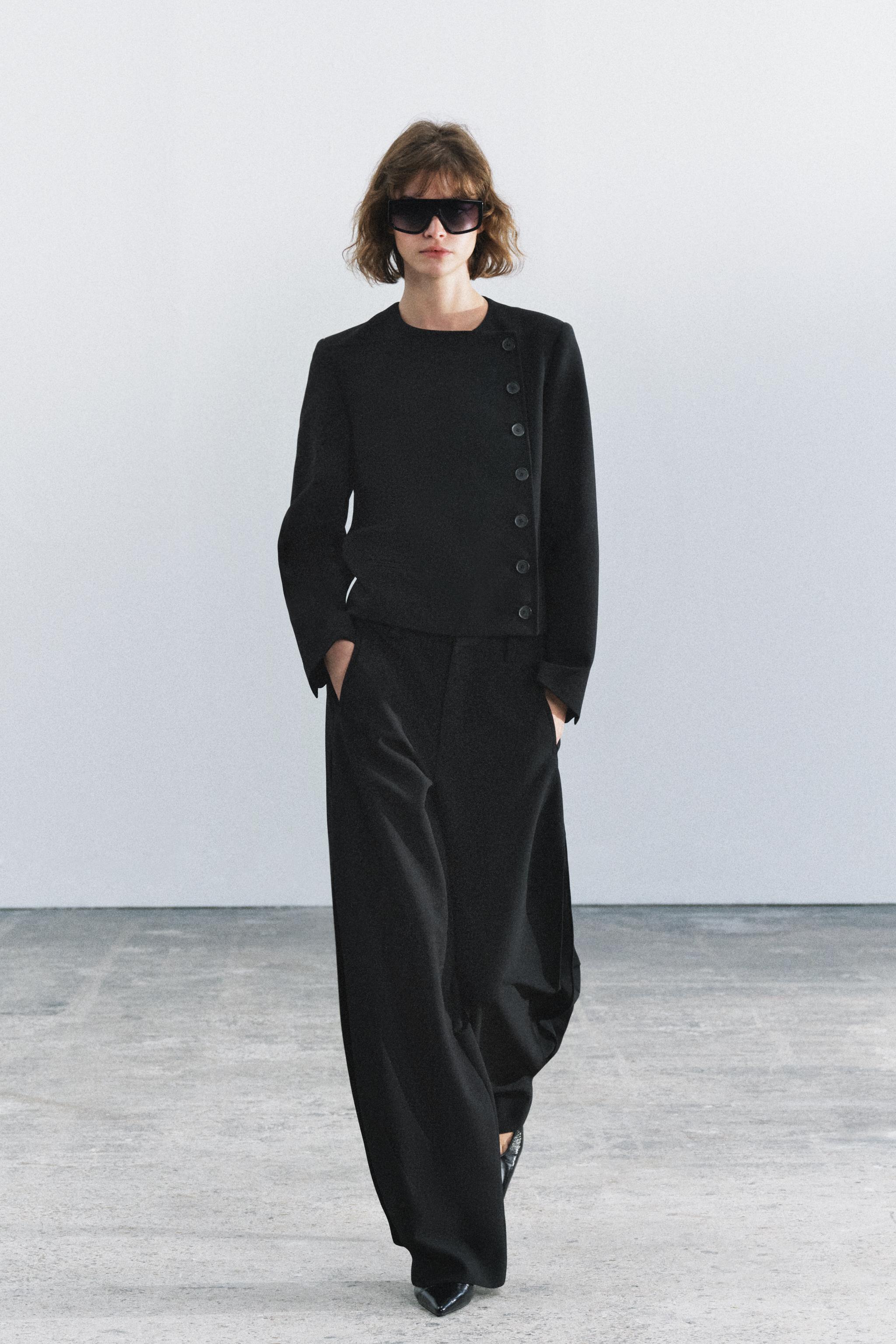 Side Pleated Zw Collection Pants by Zara