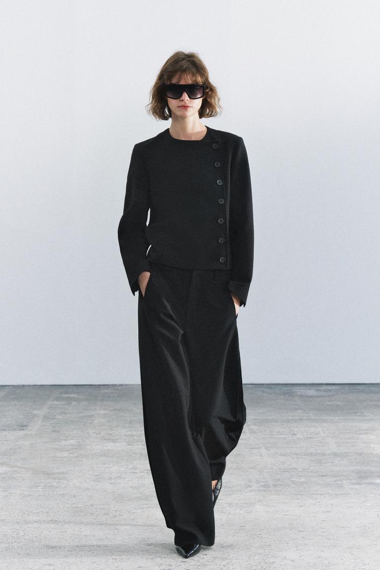 ZW COLLECTION TROUSERS WITH SIDE PLEATS