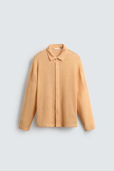 OPEN WEAVE SHIRT - Tangerine by Zara - Image 7