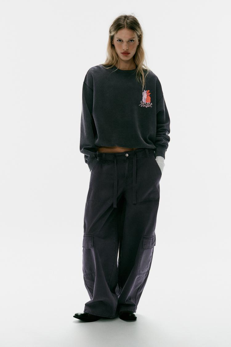 Sudadera efecto lavado agathe singer