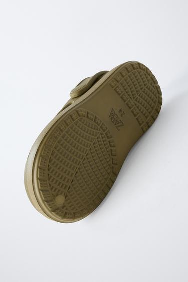 RUBBERISED CLOGS - Khaki Green by Zara - Image 5