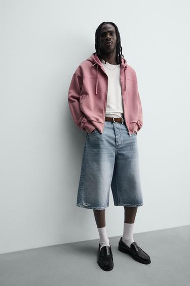 BAGGY FIT DENIM BERMUDA SHORTS - Blue by Zara - Image 5